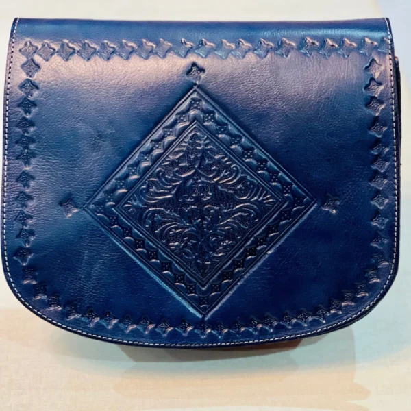 Women's Moroccan Leather Shoulder Bag – Handmade & Stylish - Image 5