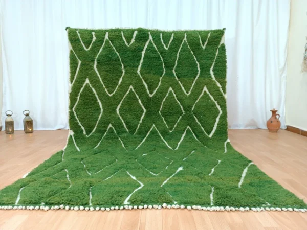 Green Vintage Beni Ourain Carpet RBW1GN
